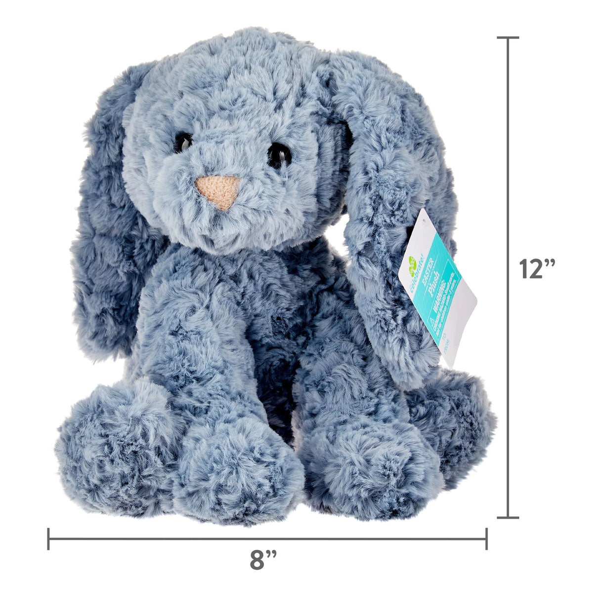 Fluffy Blue Bunny Plush L118142