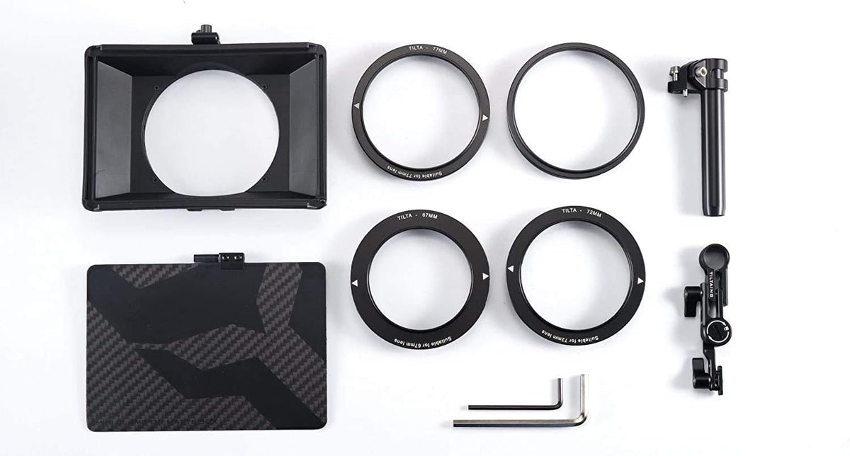 Mini Matte Box MB-T15 with Four Lens Adapter Rings A10320