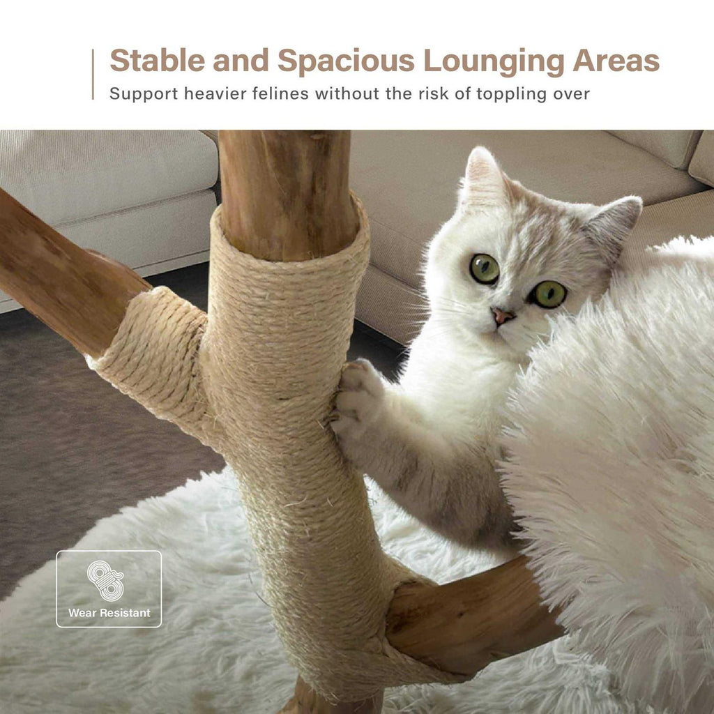Modern Wooden Cat Tree Tower A36582