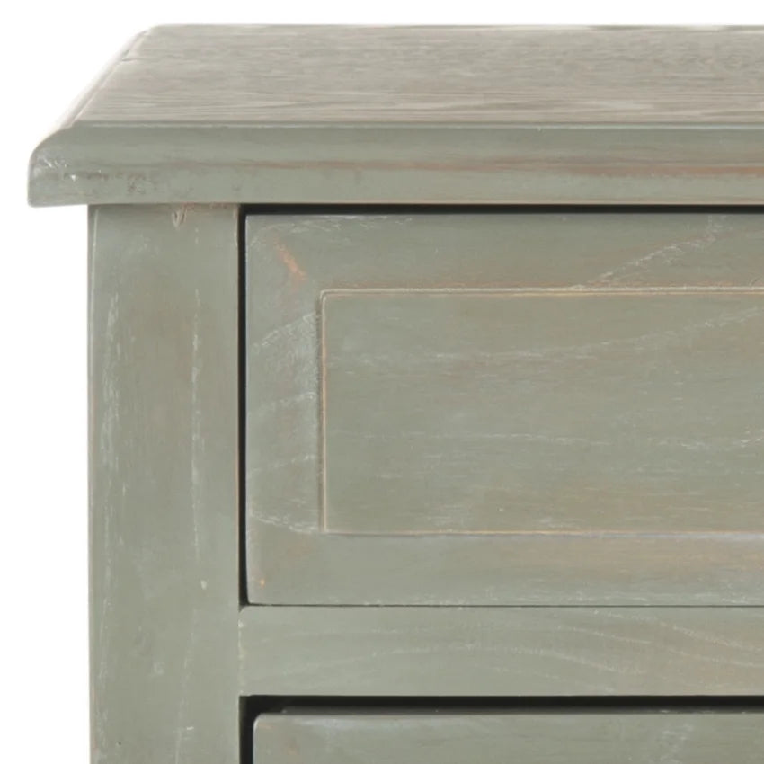 End Table With Storage Drawers Ash Grey O673301