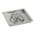 Square Stainless Steel Drop-In Pan Propane Fire Pit Kit (Set of 2) U662