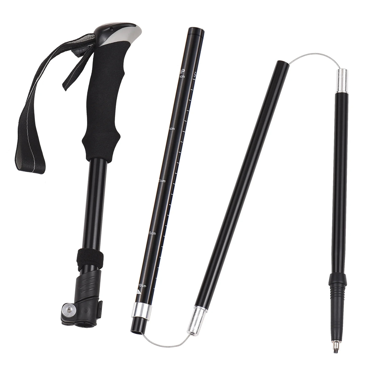 Trekking Pole Set Lightweight Five fold Walking Stick W2864