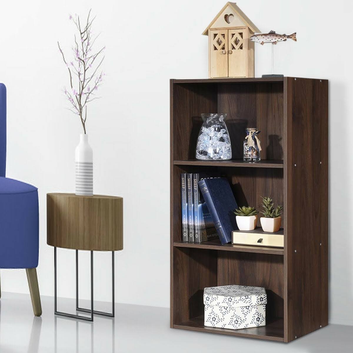 White 3 Shelf Bookcase Storage Cabinet F1764