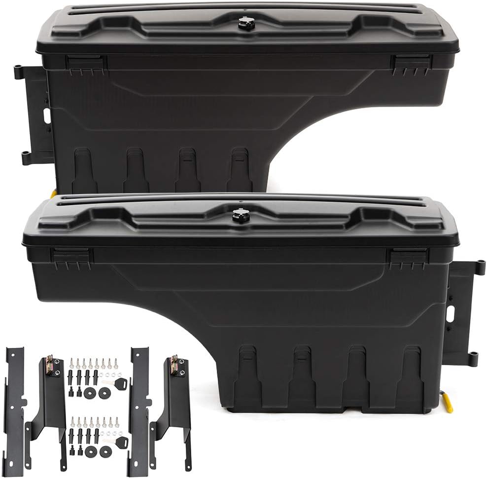 Lockable Truck Bed Storage Box Toolbox Swing Case E3538