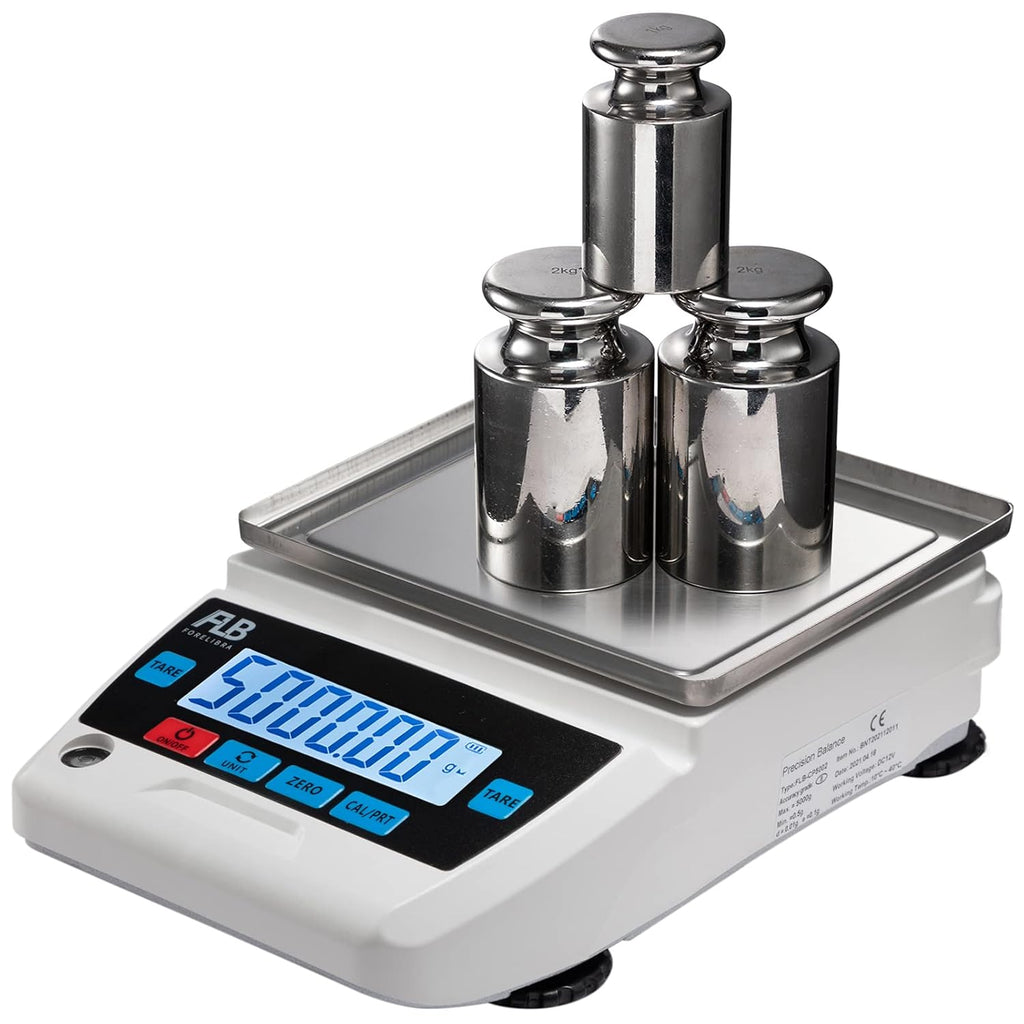 Lab Scale 5kg Precision Electronic Balance, 0.1g Readability V221484
