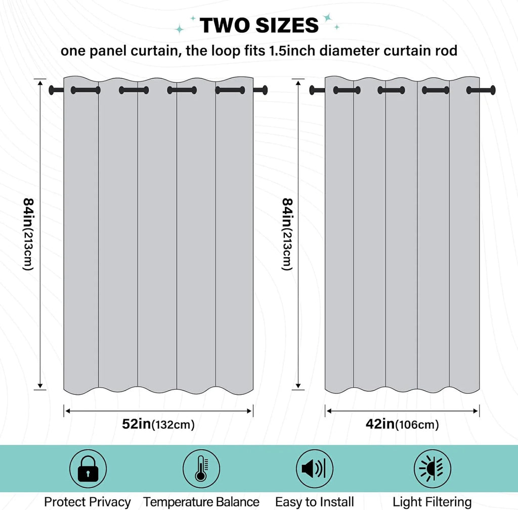 Blackout Curtains 84 inches R74126
