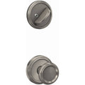 Satin Nickel Single Cylinder Keyed Entry Interior Only T24950