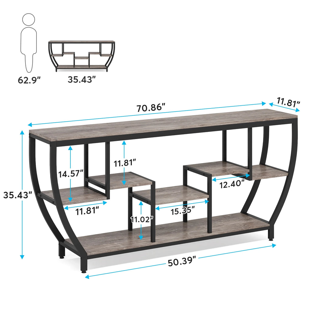 70.9 Inches Console Table with Shelves U899