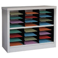 Tan Horizontal Literature Organizer 24 Compartments B372