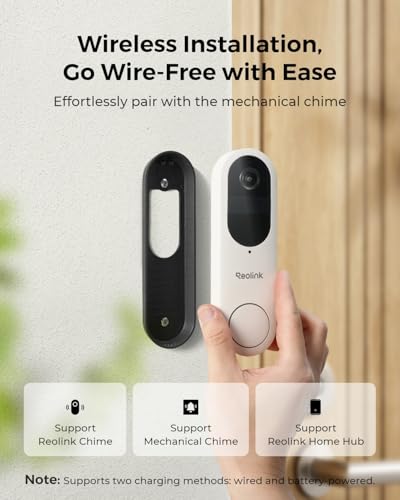 Wireless 2K Battery Video Doorbell Camera O775588