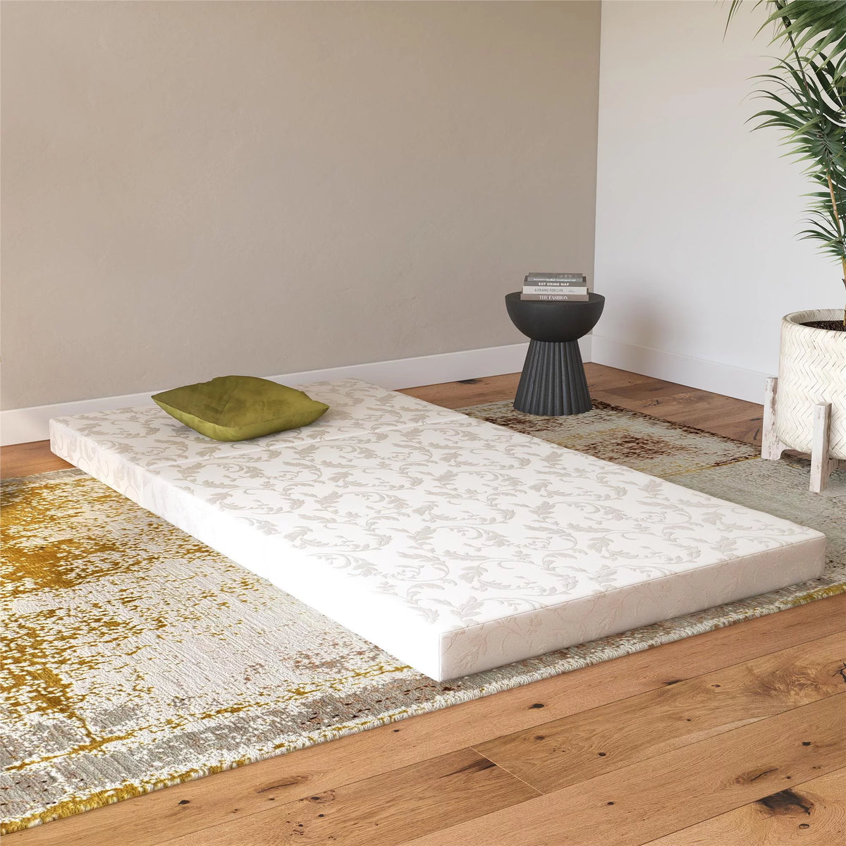 4-Inch Tri Folding Mattress with Carry Bag, Twin Size N4690