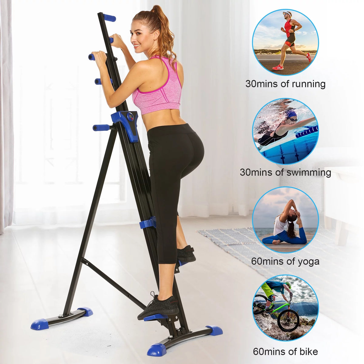 Vertical Climber and Folding Stair Stepper Machine P33426