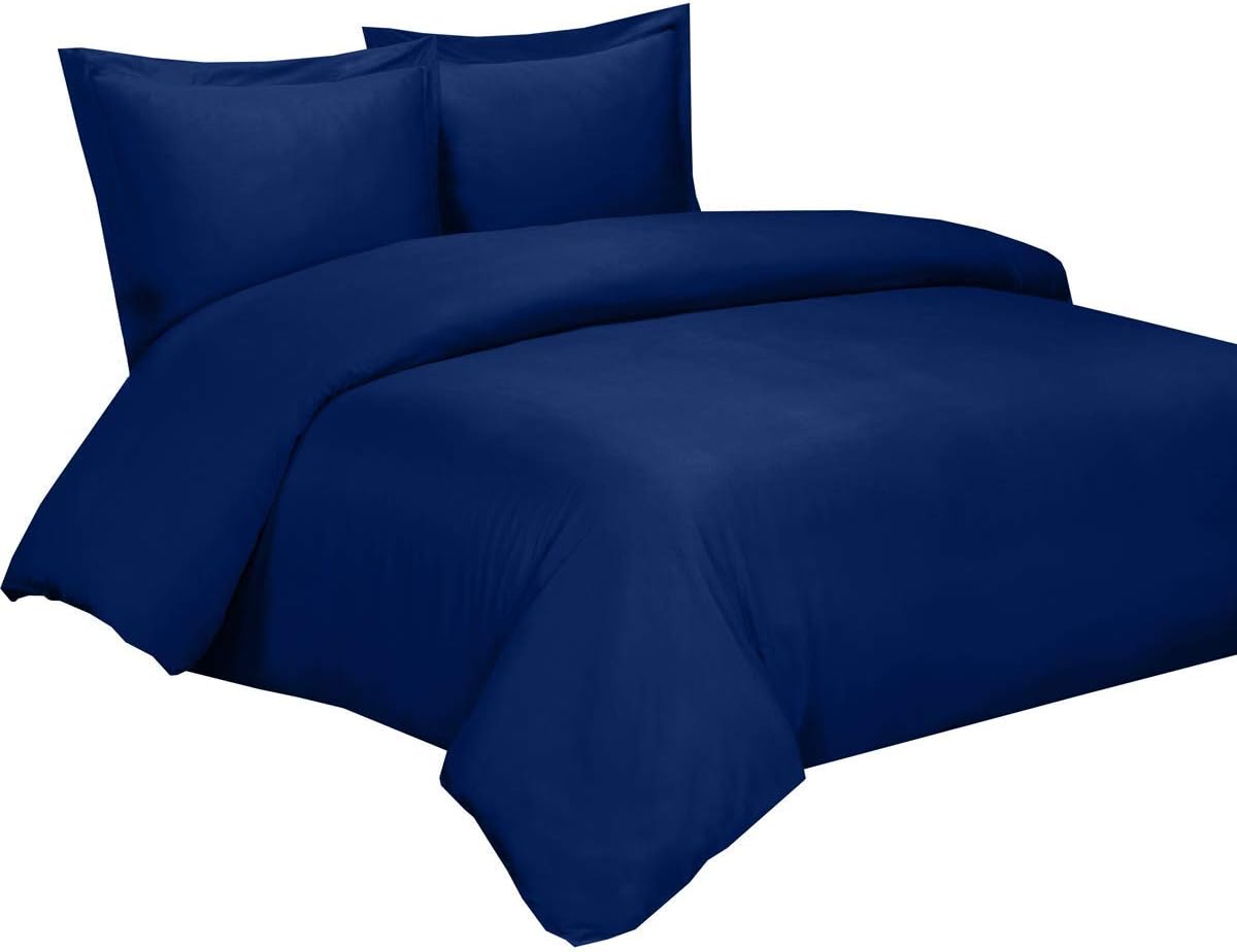 Bamboo Viscose Duvet Cover Set with Corner Ties, King / Cal King Size White R765036