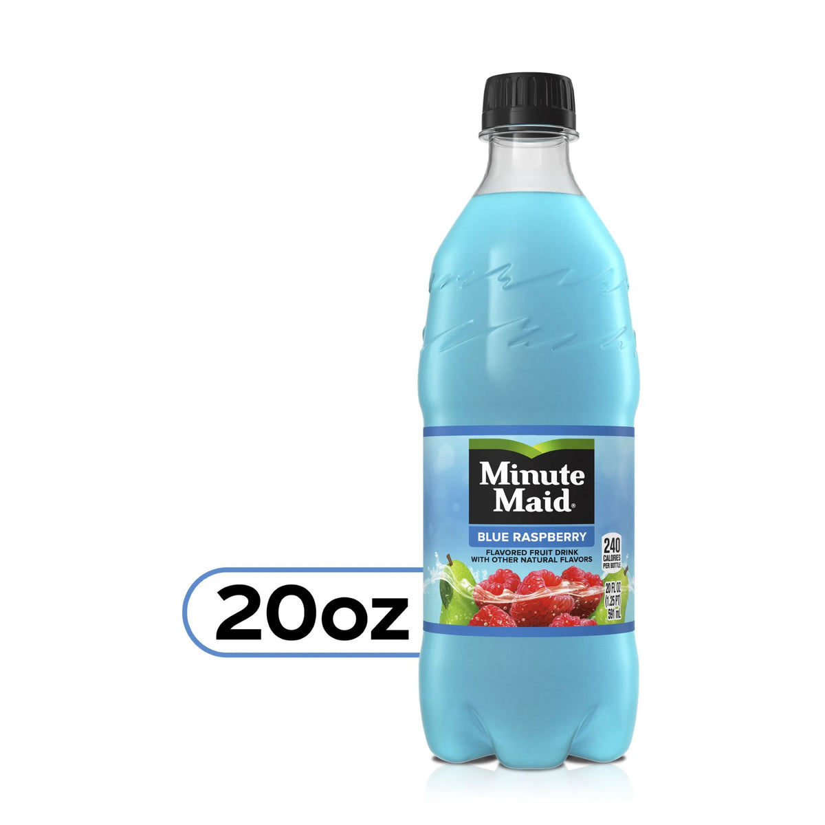 Blue Raspberry Juice Drink 20oz Bottles (Pack of 10) R5637