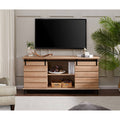 Oak Sliding Barn Door TV Stand Storage Cabinet V763821