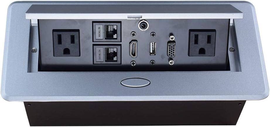 Pop up Power Strip with Outlet Network HDMI, Pack of 2 W10503