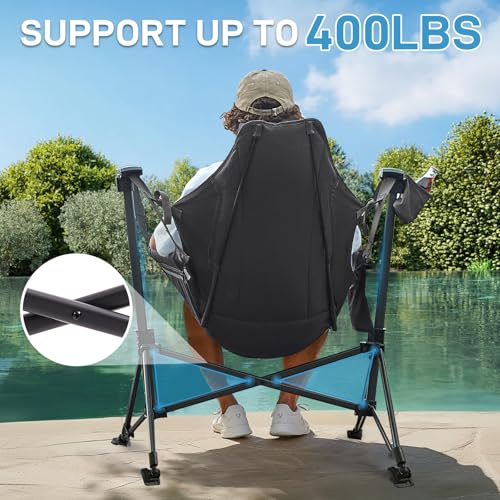 Oversized Padded Hammock Camping Chair with Cup Holder E911