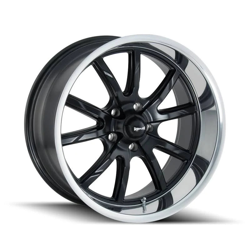 Matte Black Polished Lip 18x8 Wheel Z867432