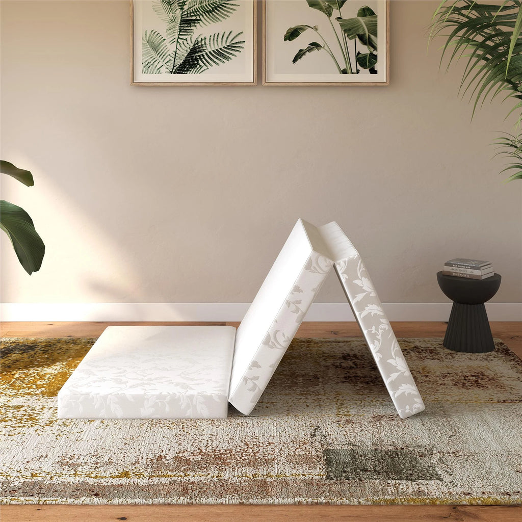 4-Inch Tri Folding Mattress with Carry Bag, Twin Size N4690