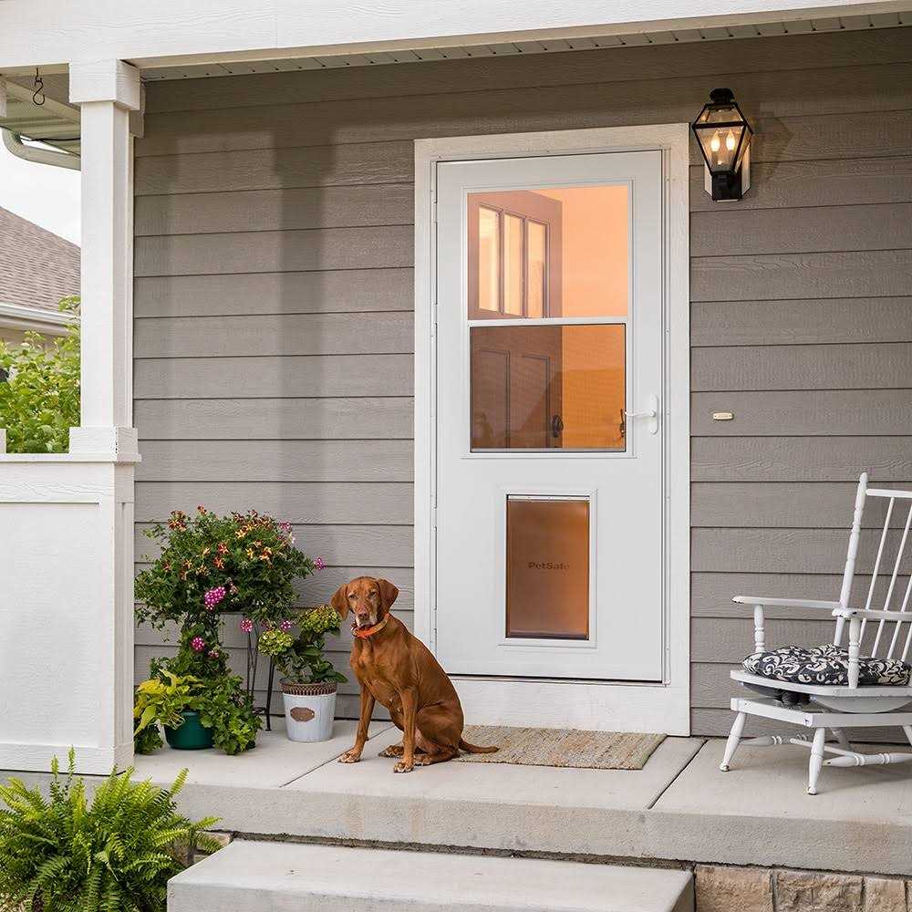 White High-view Wood Core Storm Door R11499