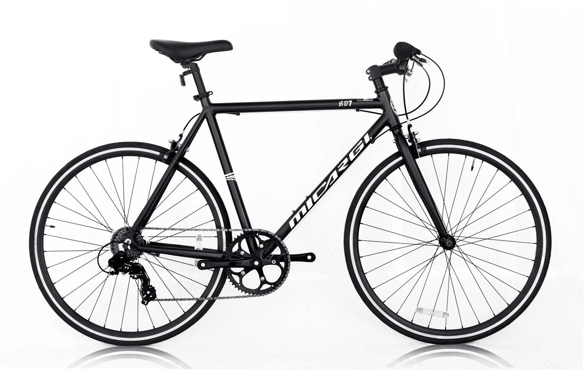 White 53 cm Aluminum 700C Road Bike C589