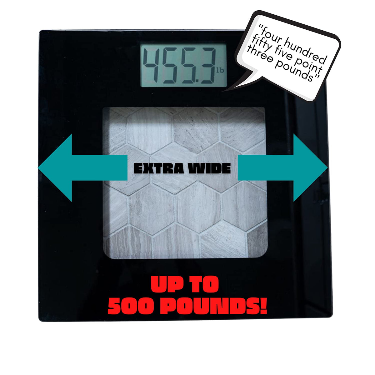 Pack of 2 Glass Digital Bathroom Scale F5881