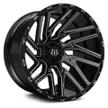 Gloss Black Milled 26x14 8x180 Wheel R31870