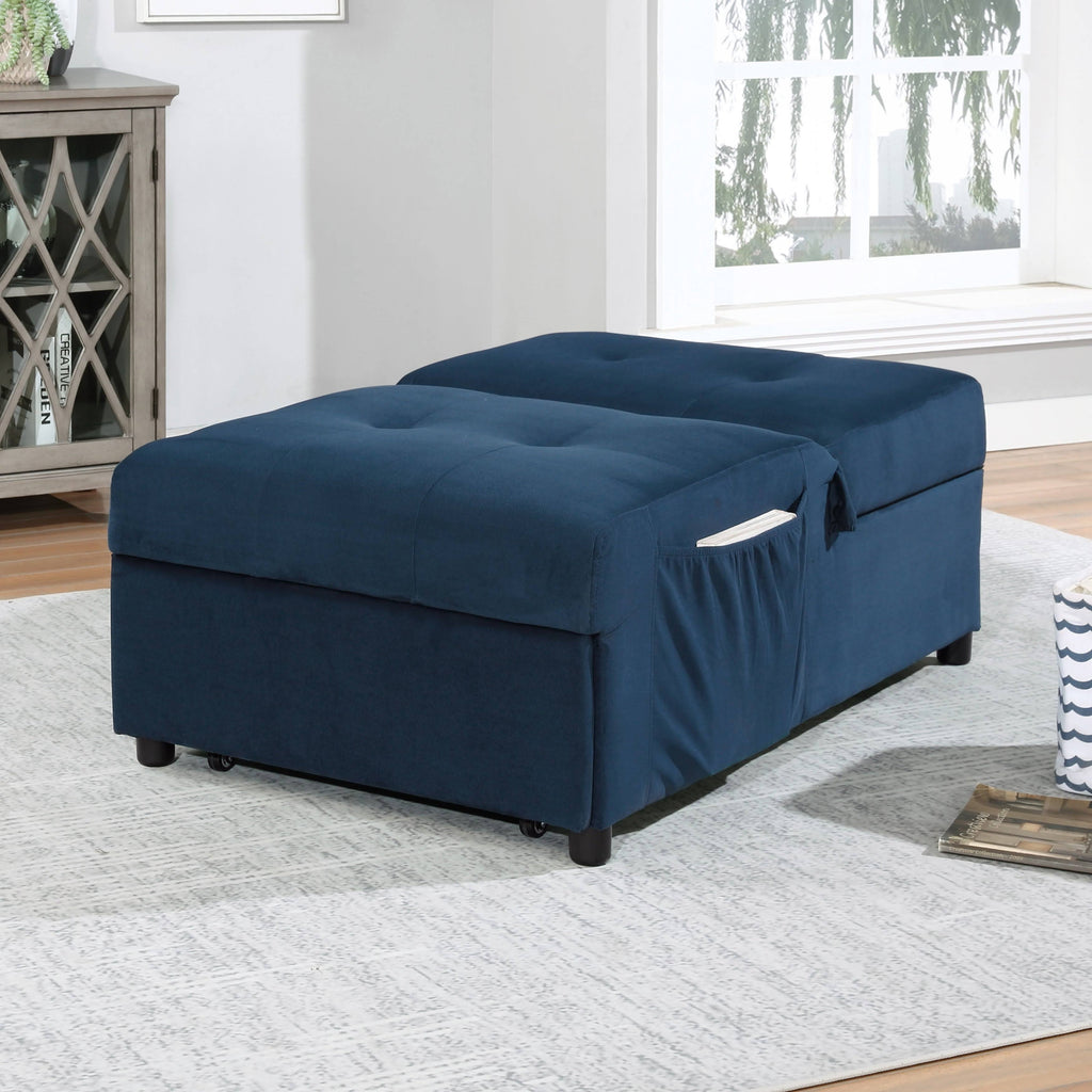 Grey Upholstered Futon Chair N389333