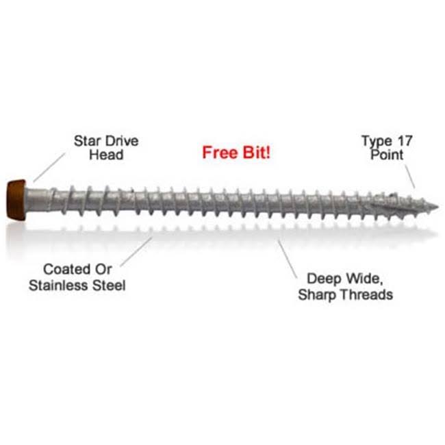 10 x 2.75 in. Star Drive Deck Screws, 350 Count Z776
