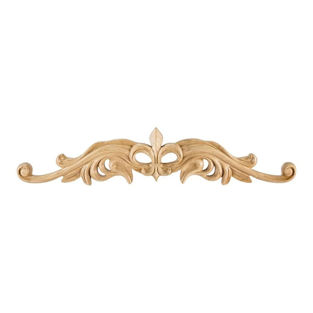 Hand Carved Fleur De Lis Onlay L951379