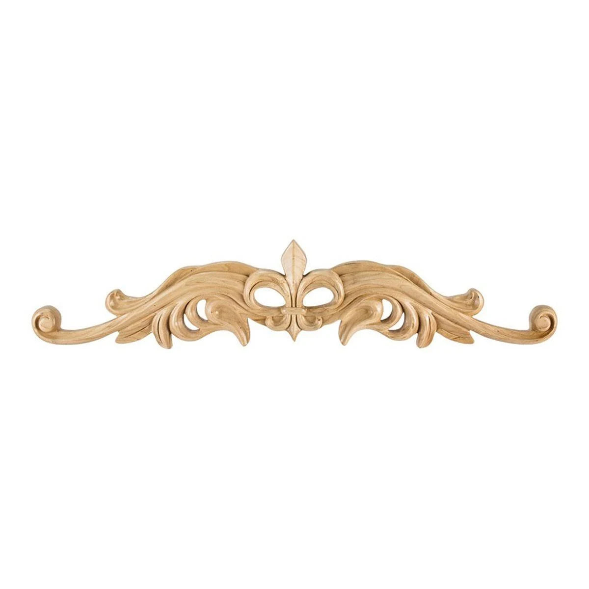 Hand Carved Fleur De Lis Onlay L951379
