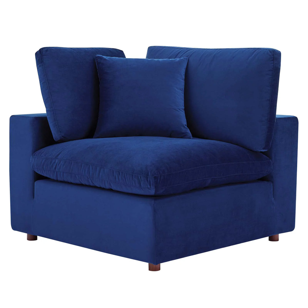Blue Navy Velvet Sectional Sofa Set J106294
