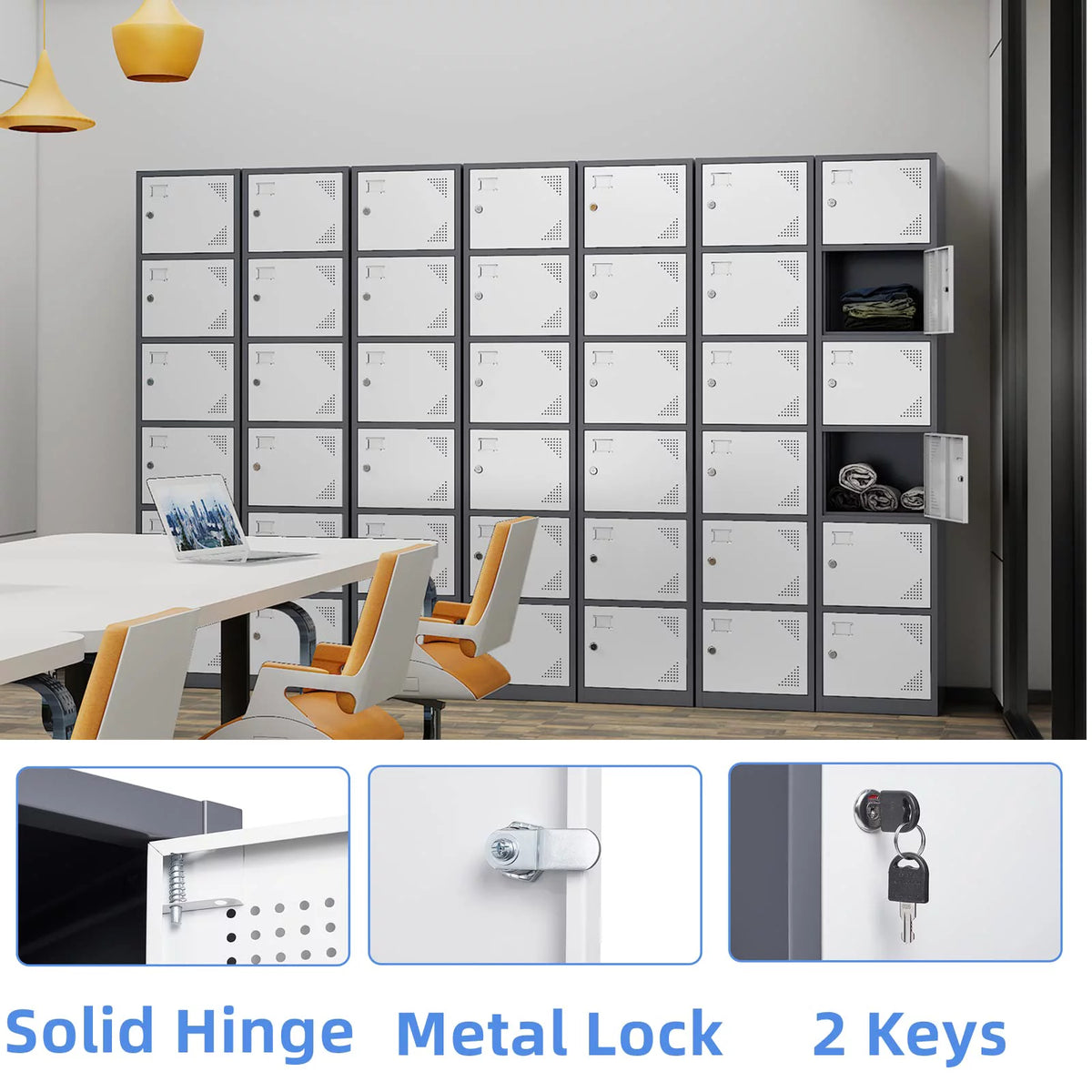 Metal Locker with 6 Doors W492