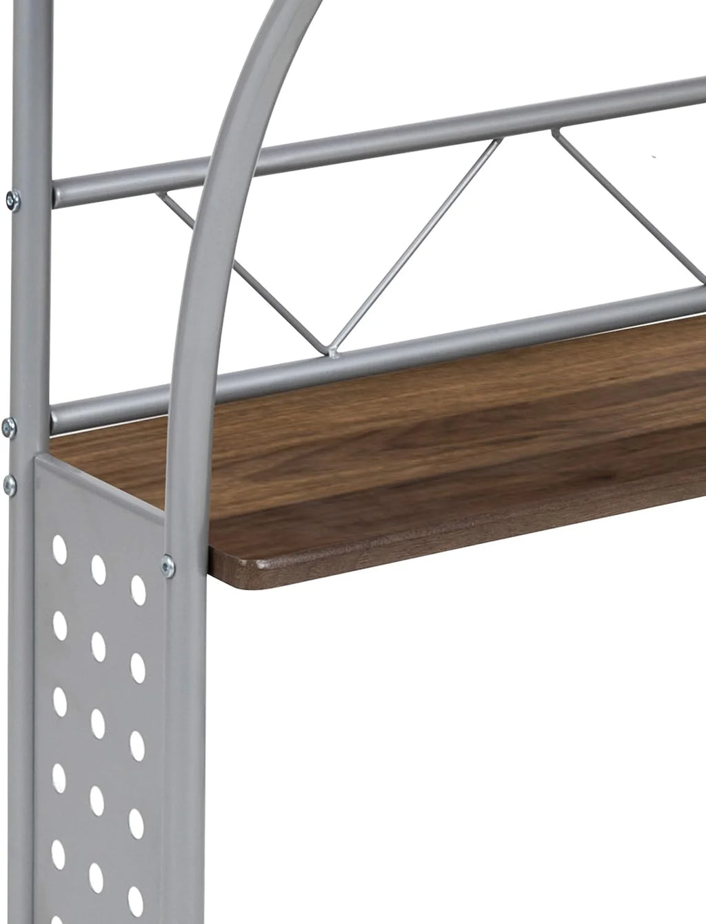 28 Inches Wide Computer Desk with Monitor Platform and Storage Shelf H5816