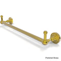 30 inch Polished Brass Towel Bar with Integrated Hooks R48380