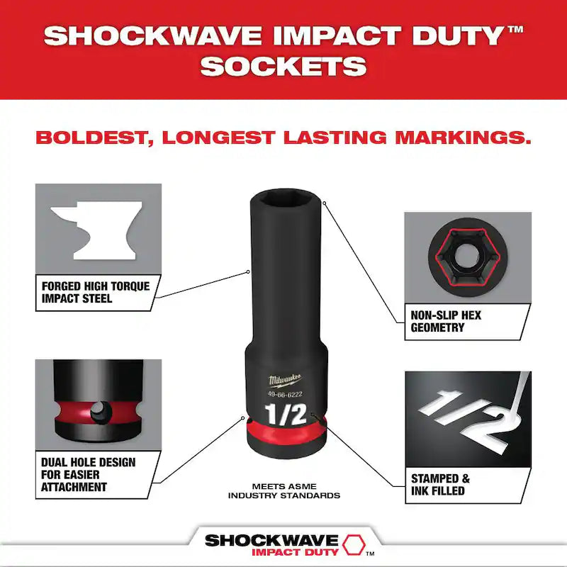 18V Brushless Cordless 1/2 in. Impact Wrench with Socket Set O84505