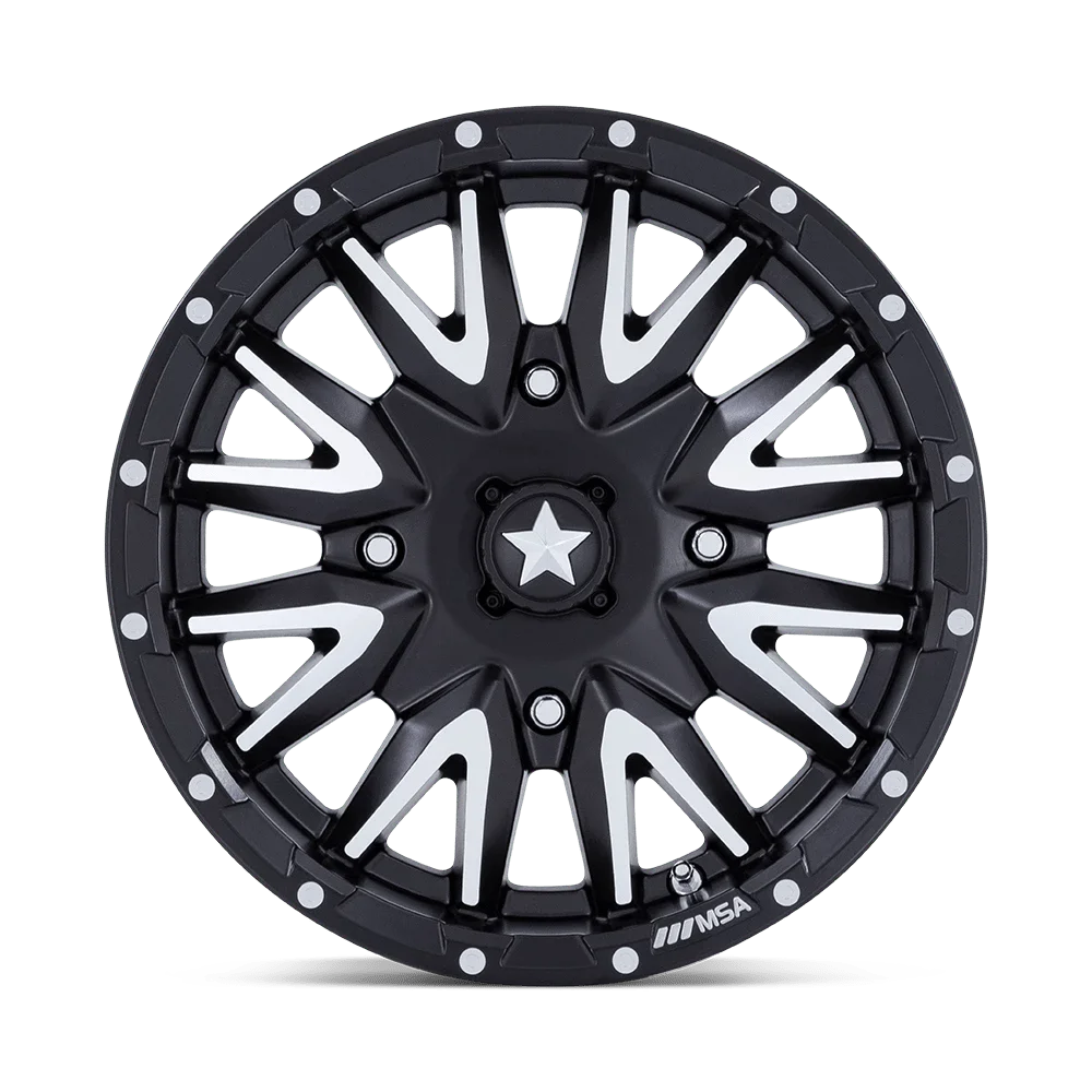 Matte Black Machined 14x7 Wheel 4x110 T225299