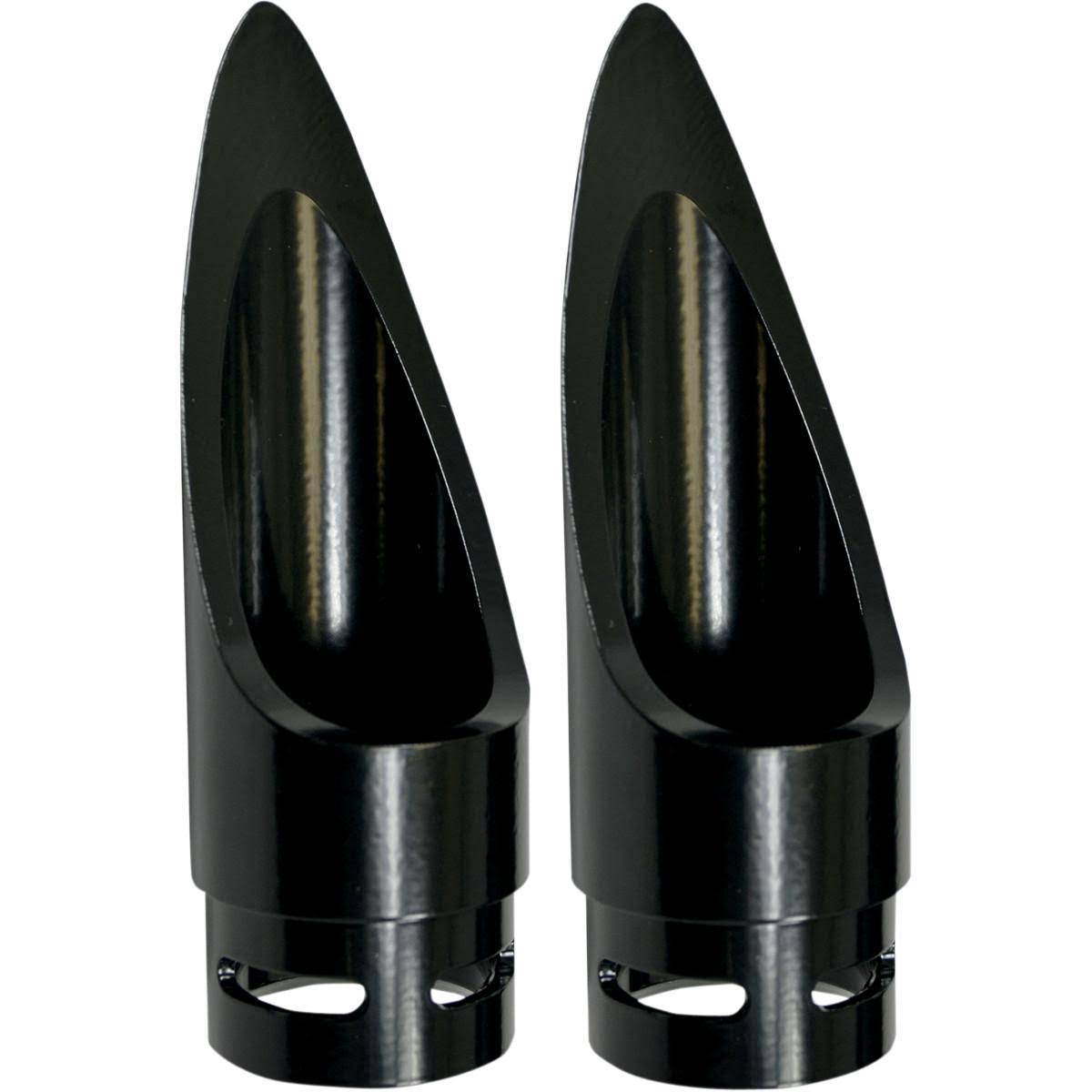 Black Scalloped Exhaust Tips P427080