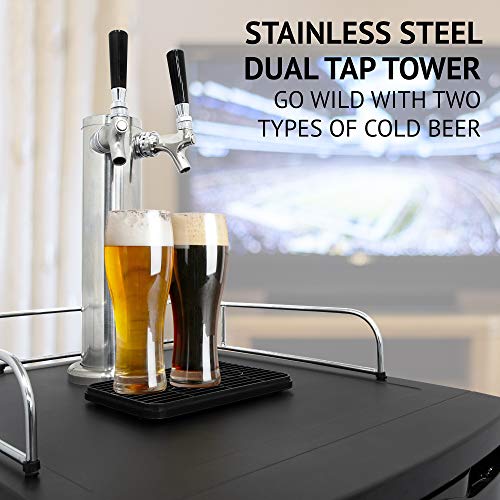 Full Size Dual Tap Draft Beer Dispenser F35829