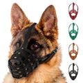 Leather Dog Muzzle Adjustable Breathable Medium Large Breeds Z1606