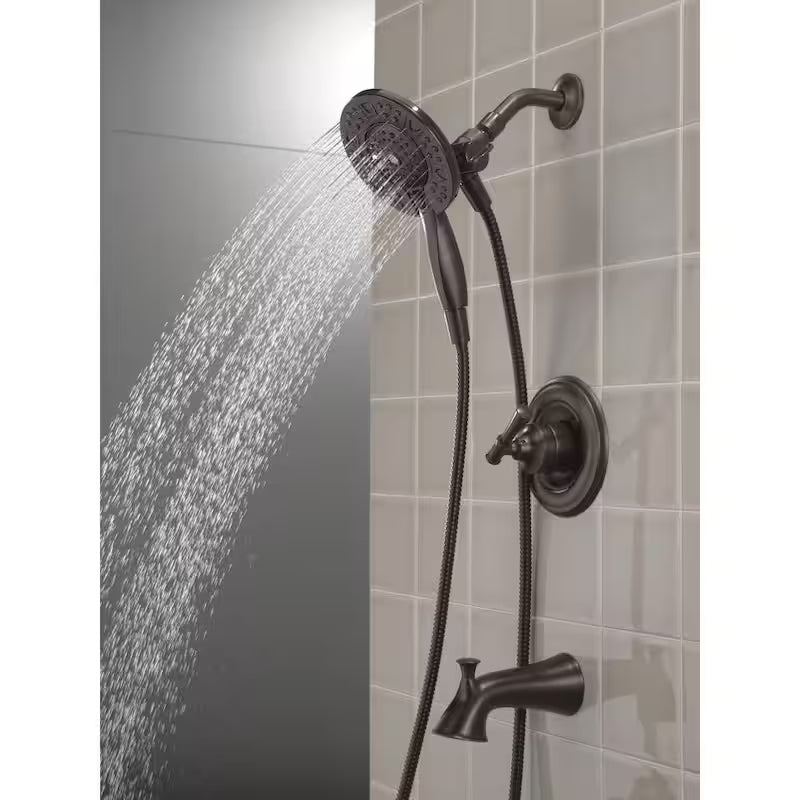 Single-Handle 4-Spray Tub and Shower Faucet in Venetian Bronze F287