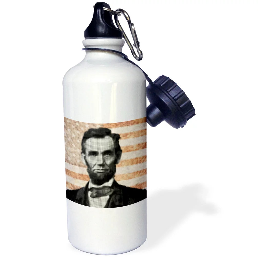 Abraham Lincoln 21oz Sports Water Bottle E893