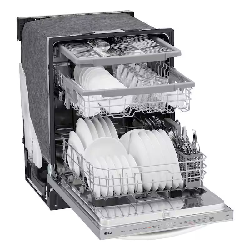 24 in. Smart Wi-Fi Dishwasher with 3rd Rack, Stainless Steel V6281