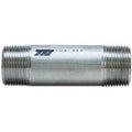 3/4x22 x 3-1/2x22 Seamless Pipe Nipple, Schedule 80, 316 Stainless Steel C3167
