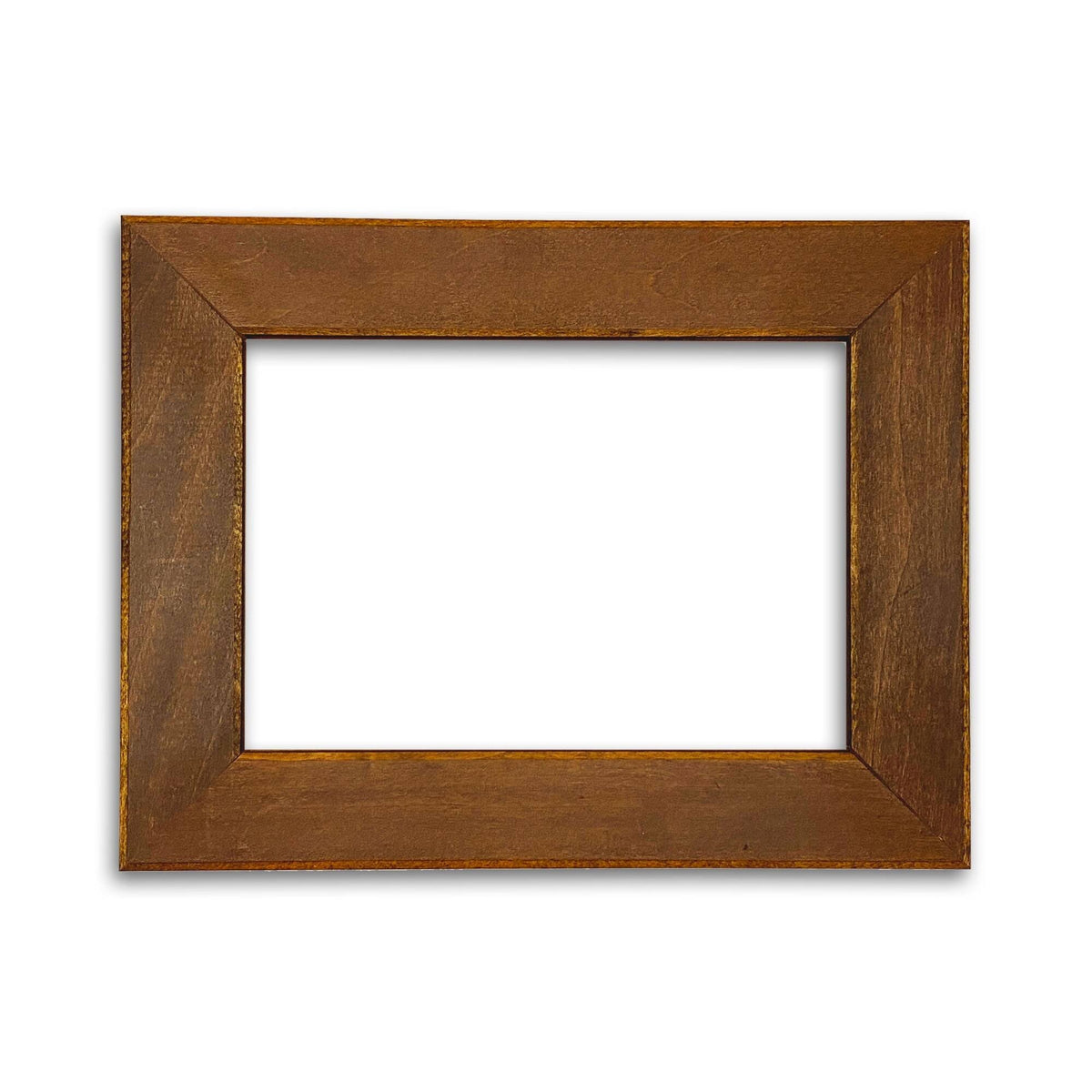 7x9 Distressed Golden Frame F317