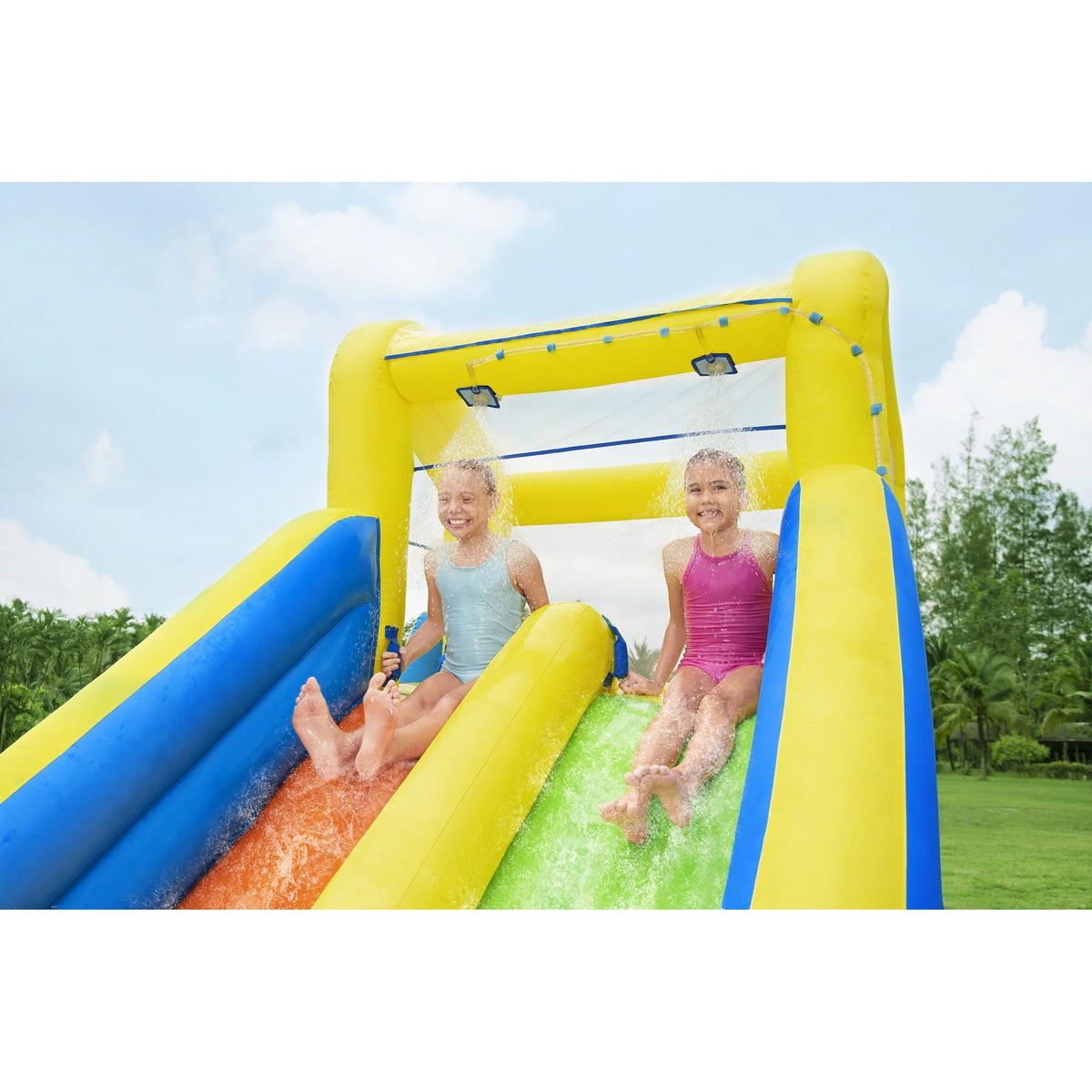 Inflatable Water Park with Air Blower D9635