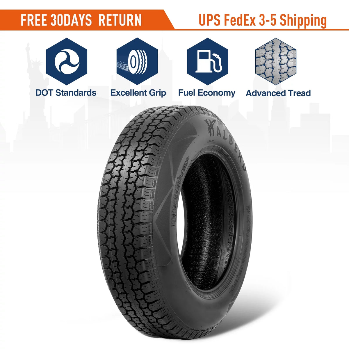 ST175/80D13 Trailer Tire Load Range C L5092