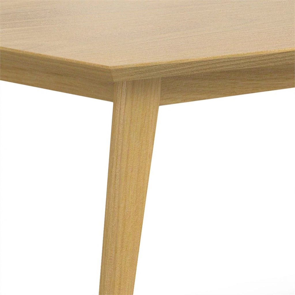 Rectangle Solid Wood Dining Table in Oak Q19725