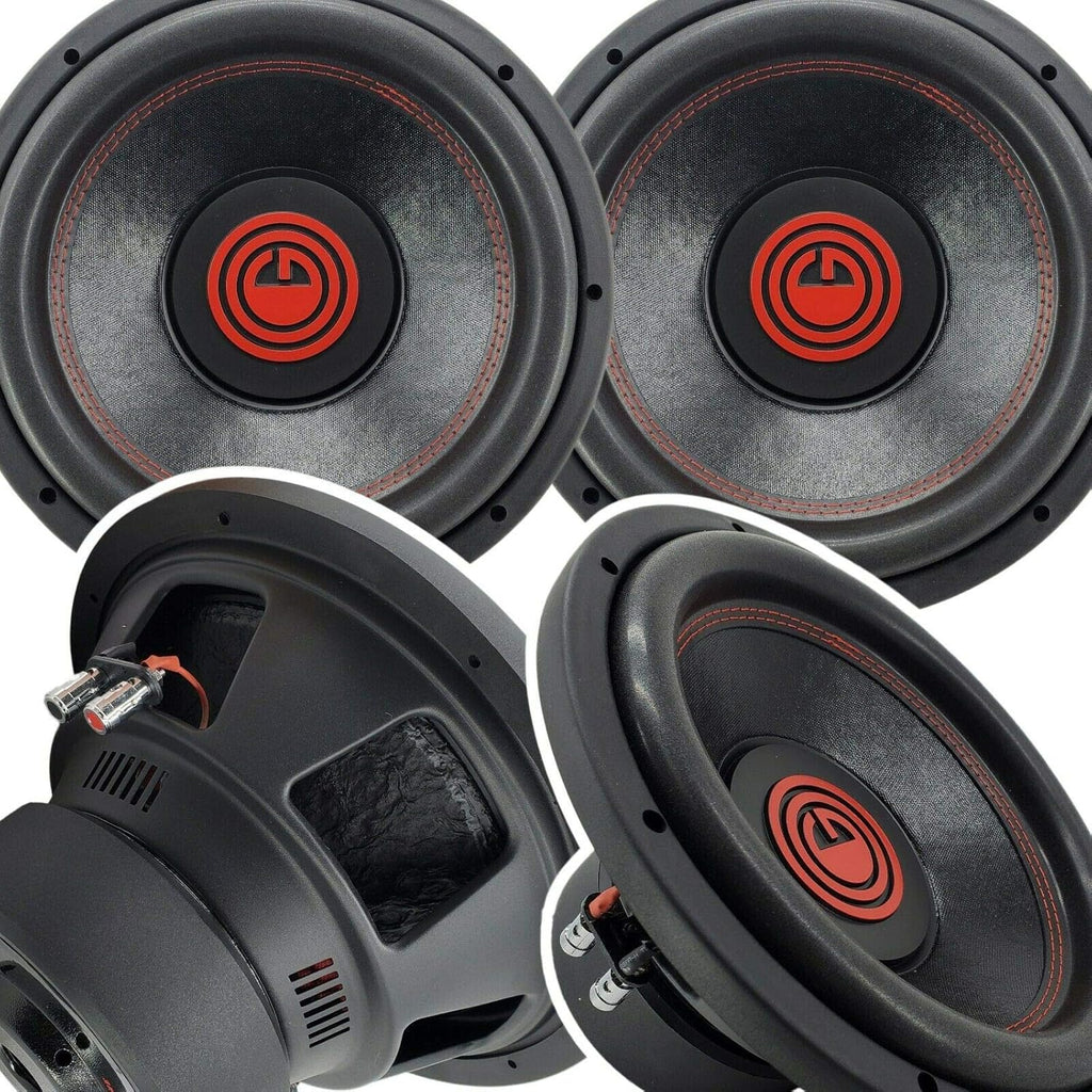 Pair of 12 Inch 4000 Watt Car Audio Subwoofer with 4 Ohm DVC O3350