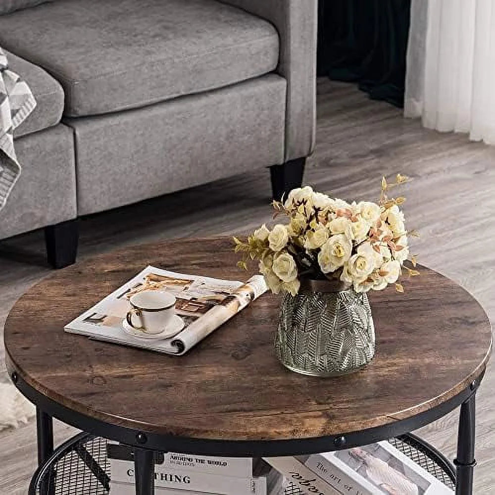 Round Coffee Table with Metal Z251